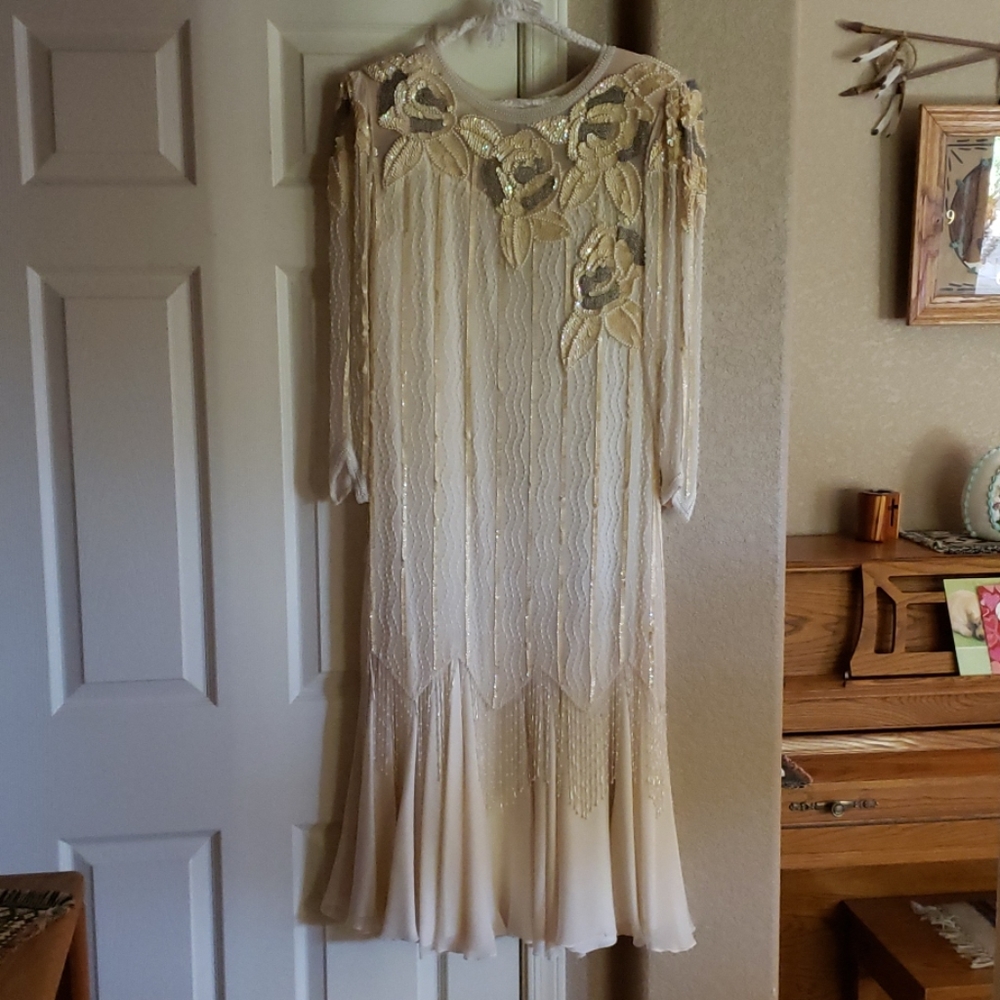 Formal beaded vintage dress